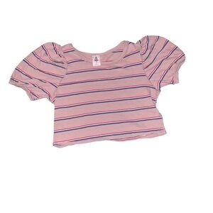 We The Free Pink Striped Tee